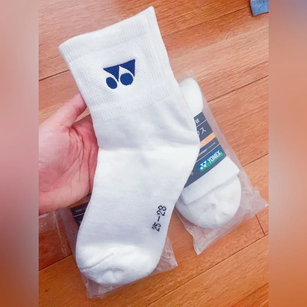 3 Pairs, Yonex Quarter Socks for Men Cotton Tennis Badminton Socks 3D‎ Ergo